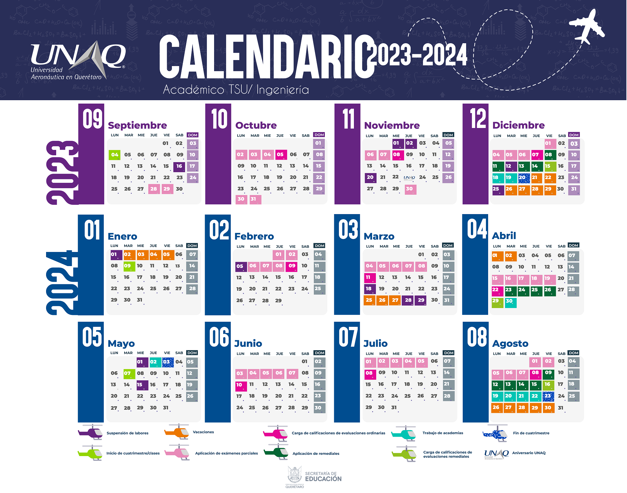 Calendario Uaq 2024 Hanni Kirsten